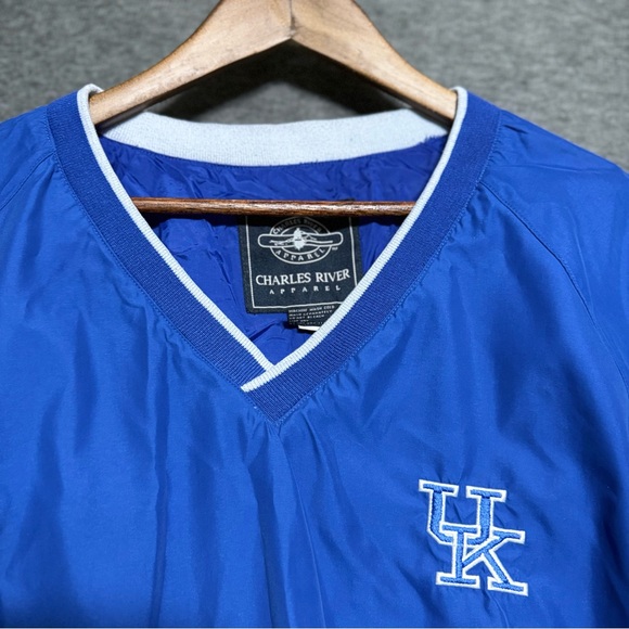 UK Wildcats Windbreaker With Side Pockets Made by Charles River Apparel Size XXL - Picture 4 of 13